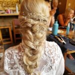 Lake Tahoe Wedding Loose Braid Hairstyle for Bride