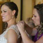 Beautiful Makeup and Updo Hairstyle for Bride at The Hideout Wedding