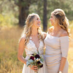 Half Up, Half Down Bridal Hairstyle with Braid and Curls for Lake Tahoe Wedding