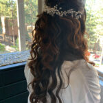 Half Up, Half Down Hairstyle for Beautiful Lake Tahoe Bride