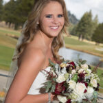 Beautiful Bridal Hair and Makeup for Wedding on Lake Tahoe Golf Course