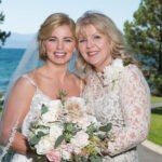 Bride and Mom's Hair and Makeup for Summer Wedding in Lake Tahoe