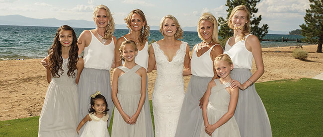 Tahoe Wedding Hair and Makeup for Bride and Bridal Party