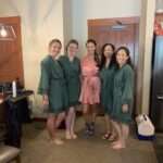 gorgeous bride and her bridal party in south lake tahoe