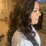 loose romantic curls for a soft look on bride wedding day in Lake Tahoe